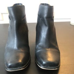 Faith block heel black ankle boot